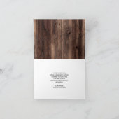 Rustige rode Poinsettias onze eerste Kerstmis Feestdagen Kaart (Binnen)