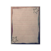 Rustige rode, rode, rode, zwarte rand aan de rand  notitieblok (Linkerzijde)