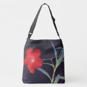 Rustige rode ventilatorbries crossbody tas (Achterkant)