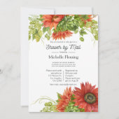 Rustige Rode zonnebloem bij Bohemen per post Kaart (Voorkant)