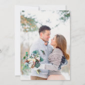 Rustige Romance Prachtige tweefoudenweddenschap Kaart (Achterkant)