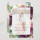 Rustige Romance Prachtige tweefoudenweddenschap Kaart (Voorkant / Achterkant)