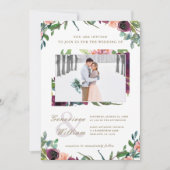 Rustige Romance Prachtige tweefoudenweddenschap Kaart (Voorkant)