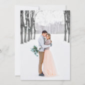 Rustige Romance Prachtige tweefoudenweddenschap Kaart (Achterkant)