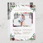 Rustige Romance Prachtige tweefoudenweddenschap Kaart (Voorkant / Achterkant)