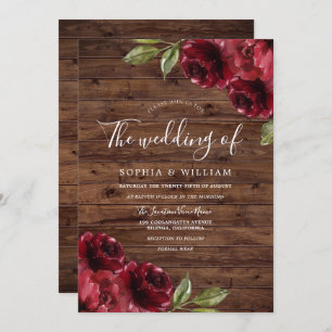 Rustige Romantische Bourgogne Roodrozenweduwschap Kaart