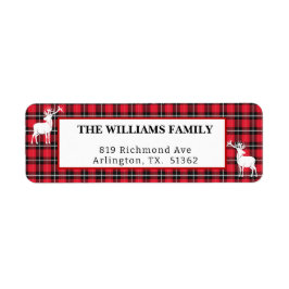 Rustige Rood- en Zwarte Buffalo-speldenfeestdag Etiket