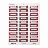 Rustige Rood- en Zwarte Buffalo-speldenfeestdag Etiket (Full Sheet)