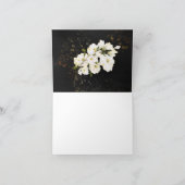 *~* Rustige Rood White Rose Vrijgezellenfeest Bedankkaart (Binnen)