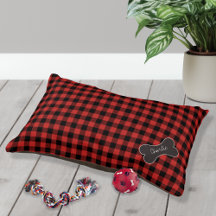 Rustige Rood-Zwarte Buffalo Plaid Persoonlijk