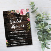 Rustige Roos Bridal Shower Invitation Kaart