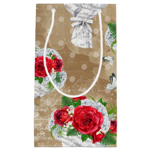 Rustige Roos Gift Bag Klein Cadeauzakje (Voorkant)