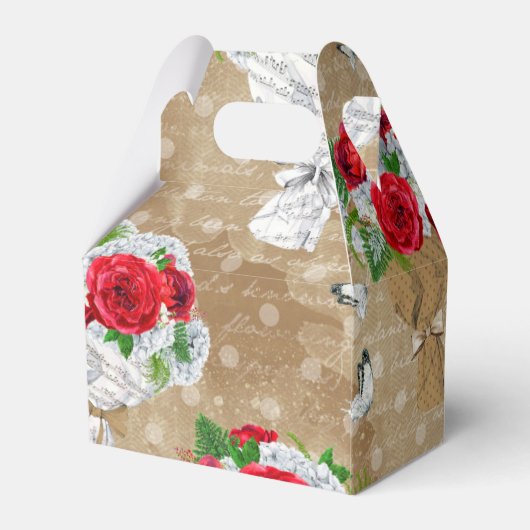 Rustige Roos Gift Box met hart Bedankdoosjes (Achterkant)