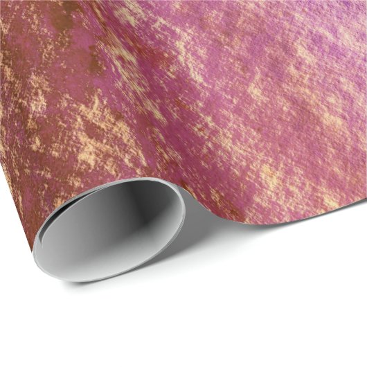 Rustige Roos Gold Pink Blauwgroen Blauwe Kerst Cadeaupapier (Rol Hoek)