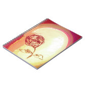 Rustige Roos — spiraallaptop Notitieboek (Linkerzijde)