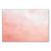 Rustige Roze Aquarel Tafelkaart Kaart (Achterkant)