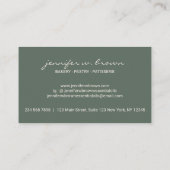 Rustige roze bakkerijkbakkersresten zoet gebak Mac Visitekaartje (Achterkant)