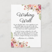 Rustige roze bruinbruidskaarten informatiekaartje (Voorkant)