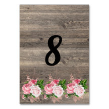 Rustige roze Floral Bouquet TABEL NUMMER