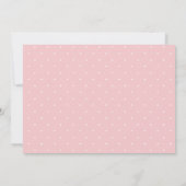 Rustige roze foliage met blaasjes kaart (Achterkant)