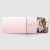 Rustige Roze Moderne Foto Gastenboek (Volledig)