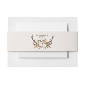 Rustige roze terracotta florale botanische bruilof uitnodigingen wikkel (Voorkant Voorbeeld)