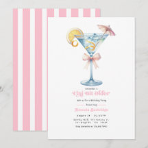 Rustige Roze Tini Bit Ouder Martini Verjaardagsfee