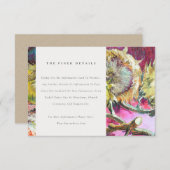 Rustige Roze - Zonnebloem - details Informatiekaartje (Voorkant / Achterkant)