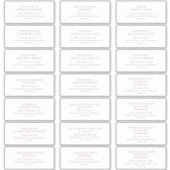 Rustige Rozen Adresetiketten voor weduwschap tusse Sticker (Voorkant)