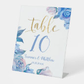 Rustige Rozen Bindingstabel Reclamebord Met Voetstuk (Voorkant)