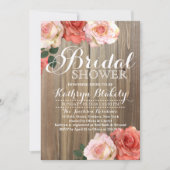 Rustige Rozen | Bridal Shower-uitnodigingen Kaart (Voorkant)