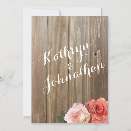 Rustige Rozen | Bridal Shower-uitnodigingen Kaart (Achterkant)