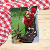 Rustige Rozen Cowboy Boots country Western Wedding Notitieboek