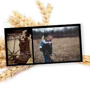 Rustige Rozen Cowboy Boots Sepia Wedding Save The Date