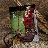 Rustige Rozen Cowboy Boots Western huwelijk Save The Date