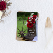 Rustige Rozen en Cowboy Boots Wedding Bedankt