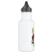 Rustige Rozen en Fern met monogram Waterfles (Links)