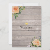 Rustige Rozen Floral String Light Baby shower Kaart (Achterkant)