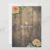 Rustige Rozen Floral String Light Baby shower Kaart (Achterkant)