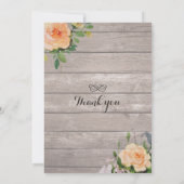 Rustige Rozen Floral String Light Baby shower Kaart (Achterkant)