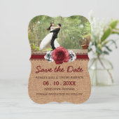Rustige Rozen - Het Berichten van de Baai ruilt de Save The Date (Staand voorkant)