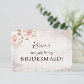 Rustige Rozen met rotsbruin  Kaart (Staand voorkant)