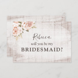 Rustige Rozen met rotsbruin Kaart