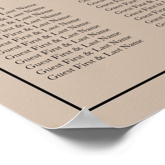 Rustige Rozen - Poster van de Floral Wedding Seati (Hoek)