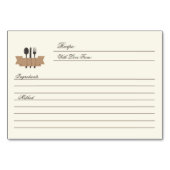 Rustige Rozen receptkaarten voor vrijgezellenfeest Kaart (Achterkant)