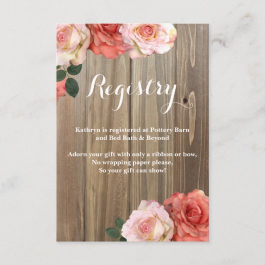 Rustige Rozen | Vrijgezellenfeesten Kaarten invoeg (Voorkant)