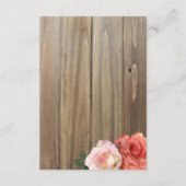 Rustige Rozen | Vrijgezellenfeesten Kaarten invoeg (Achterkant)