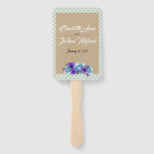 Rustige Rozen Wedding Suite Reception Party Handwaaier (Achterkant)