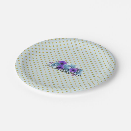 Rustige Rozen Wedding Suite Reception Party Papieren Bordje (Gekanteld)