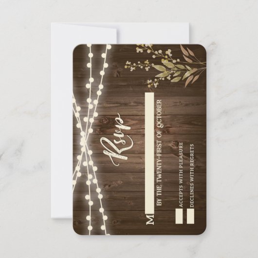 Rustige RSVP-kaarten Kaart (Voorkant)